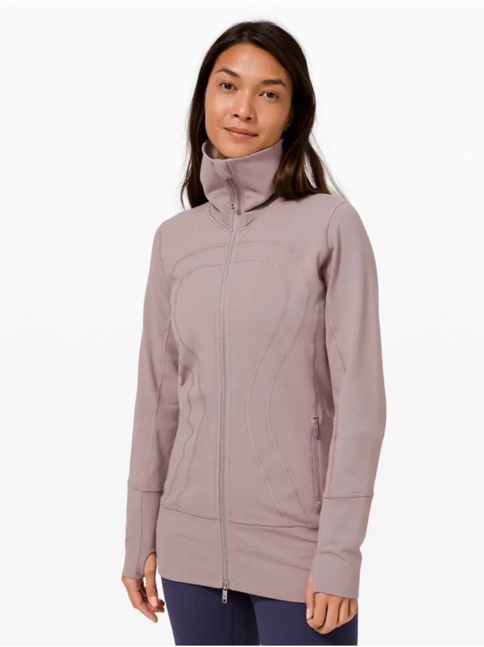 Lululemon In Stride Jacket Violet Verbena Purple Luon Running Jacket Size: 6